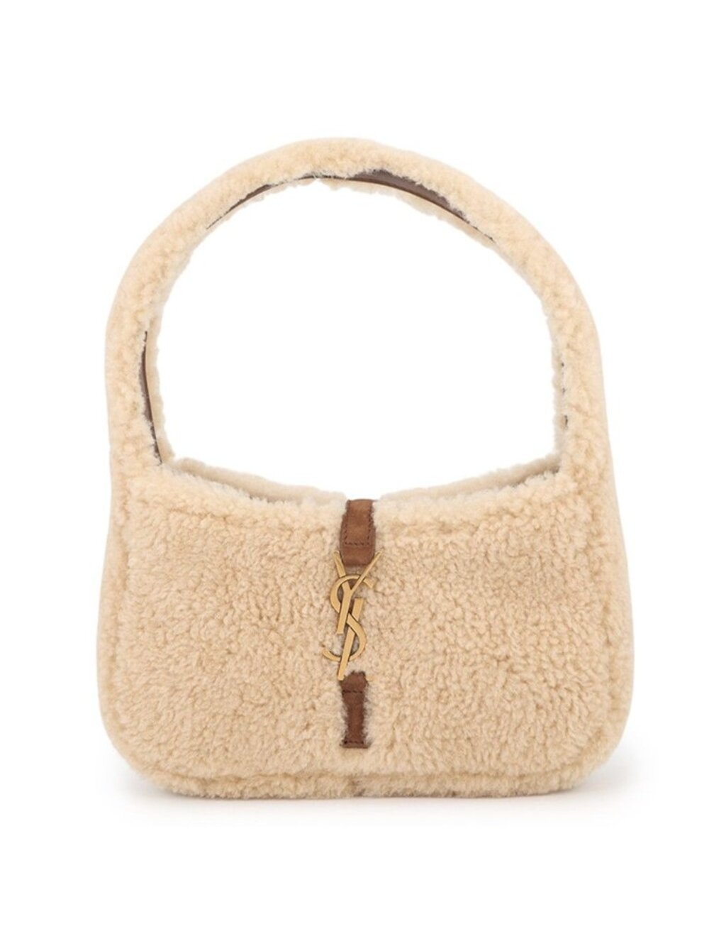 Saint Laurent Paris Handbag le 5 7 Mini Hobo Fleece